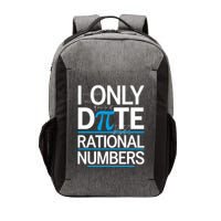 Funny Pi Day Math Pun I Only Date Rational Numbers Vector Backpack
