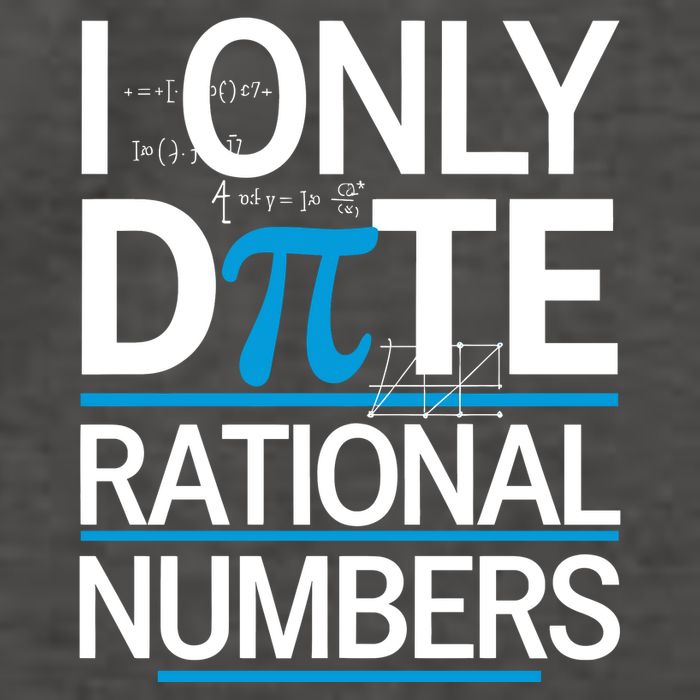 Funny Pi Day Math Pun I Only Date Rational Numbers Vector Backpack