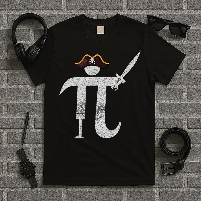 Funny Pi Day Pi Rate | Science & Math Teacher Happy Pi Day T-Shirt