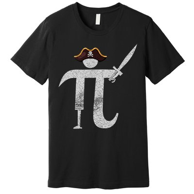 Funny Pi Day Pi Rate | Science & Math Teacher Happy Pi Day Premium T-Shirt