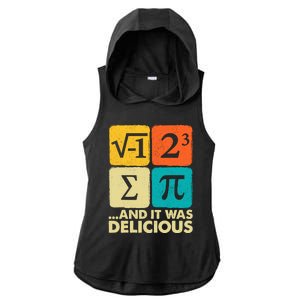 Funny Pi Day Math Pun Ladies PosiCharge Tri-Blend Wicking Draft Hoodie Tank