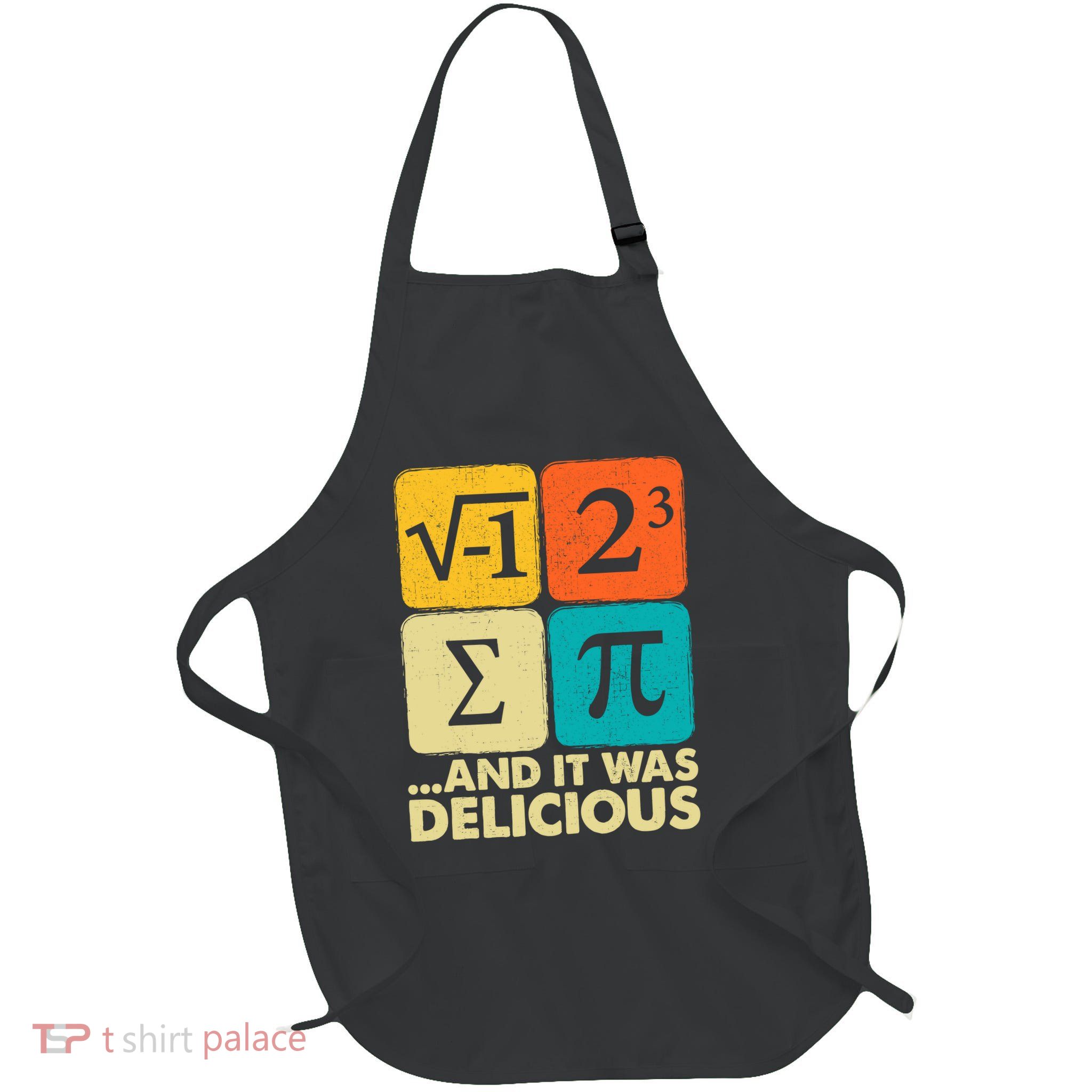 Funny Pi Day Math Pun Full-Length Apron With Pockets