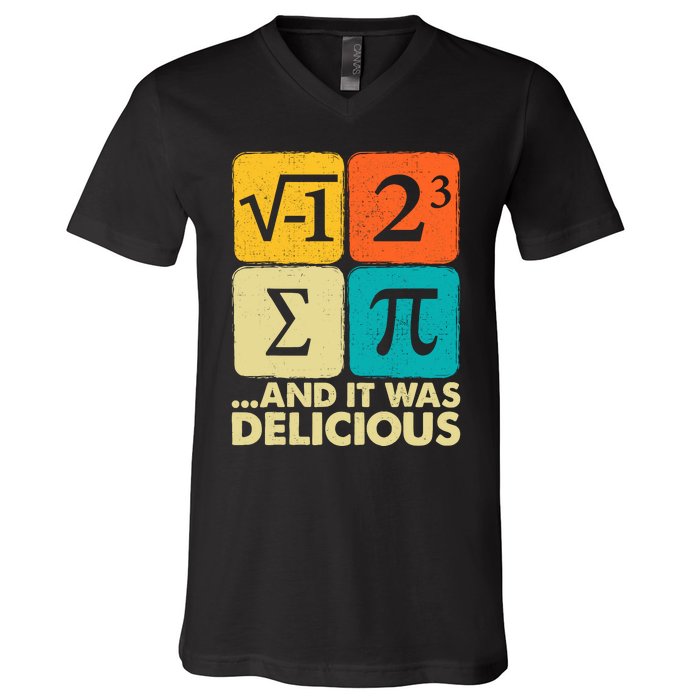 Funny Pi Day Math Pun V-Neck T-Shirt