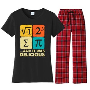 Funny Pi Day Math Pun Women's Flannel Pajama Set