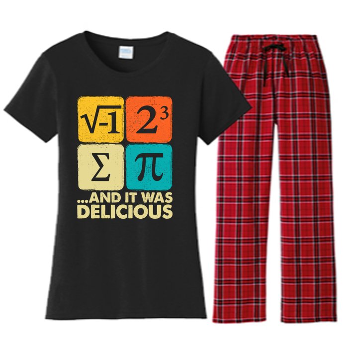 Funny Pi Day Math Pun Women's Flannel Pajama Set