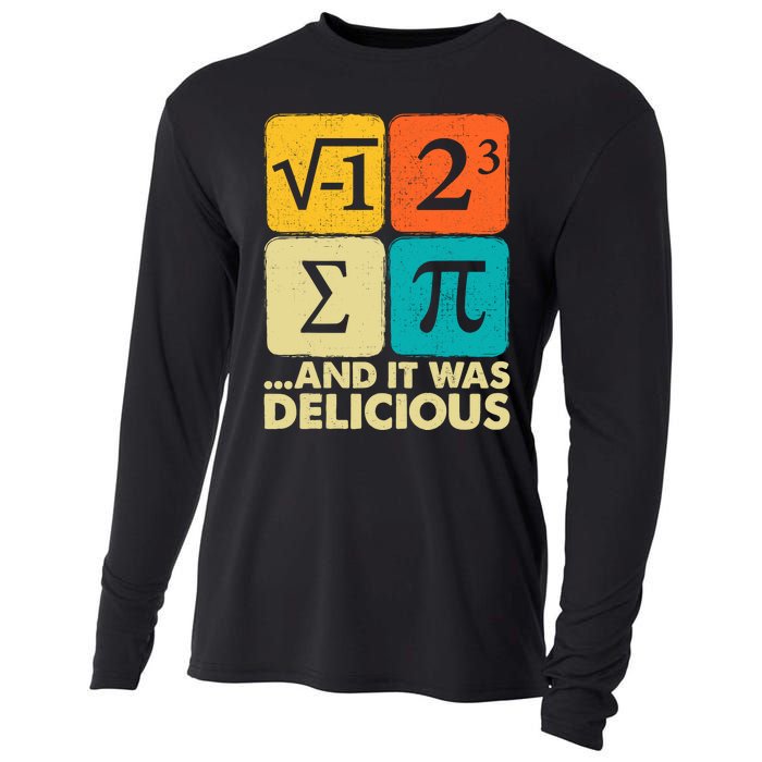 Funny Pi Day Math Pun Cooling Performance Long Sleeve Crew