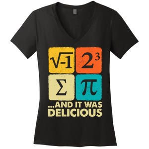 Funny Pi Day Math Pun Women's V-Neck T-Shirt