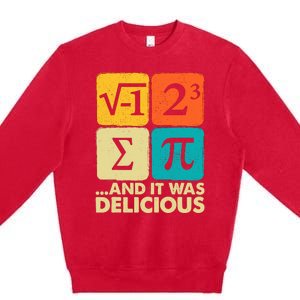 Funny Pi Day Math Pun Premium Crewneck Sweatshirt