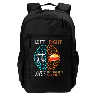 Funny Pi Day Left Vs Right Brain Pie Math Geek Daily Commute Backpack