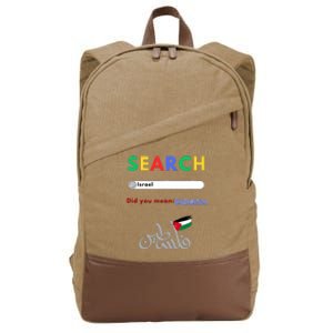 Free Palestine Did You Mean Palestine Cotton Canvas Backpack