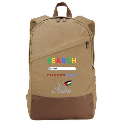 Free Palestine Did You Mean Palestine Cotton Canvas Backpack