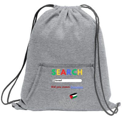 Free Palestine Did You Mean Palestine Sweatshirt Cinch Pack Bag