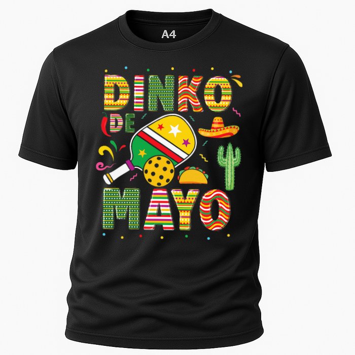 Funny Pickleball Dinko De Mayo Cinco De Mayo Cooling Performance Crew T-Shirt