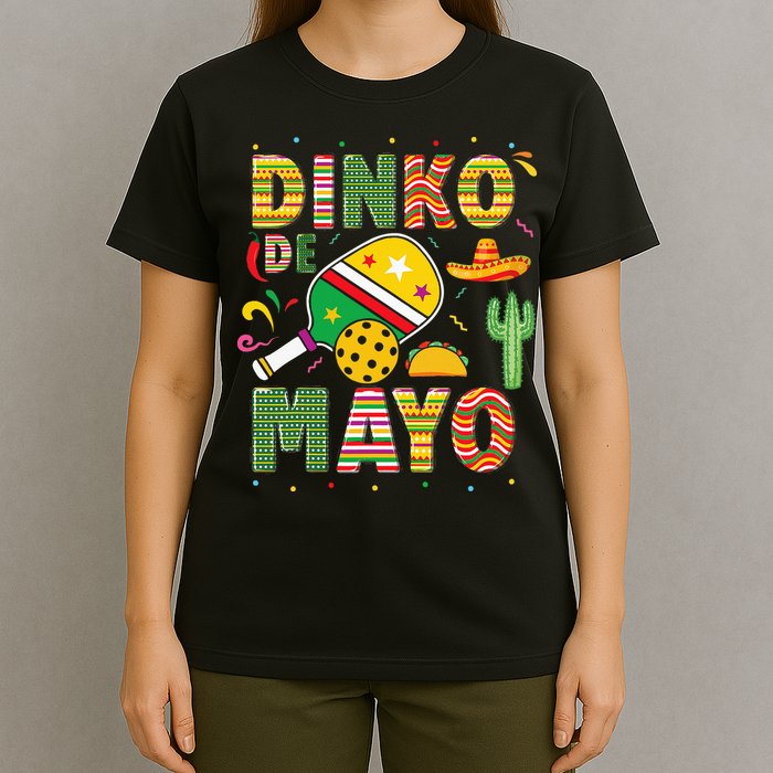 Funny Pickleball Dinko De Mayo Cinco De Mayo T-Shirt