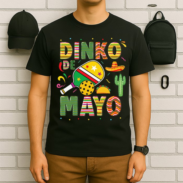 Funny Pickleball Dinko De Mayo Cinco De Mayo T-Shirt