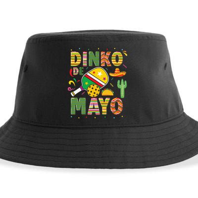 Funny Pickleball Dinko De Mayo Cinco De Mayo Sustainable Bucket Hat