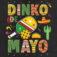 Funny Pickleball Dinko De Mayo Cinco De Mayo Adult Drive Performance Visor