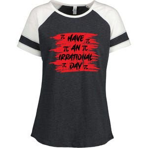 Funny Pi Day 3 14 March 14th Math Teacher Pi Irrational Day Gift Enza Ladies Jersey Colorblock Tee