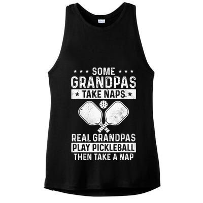 Funny Pickleball Design For Grandpa Pickleball Player Ladies PosiCharge Tri-Blend Wicking Tank