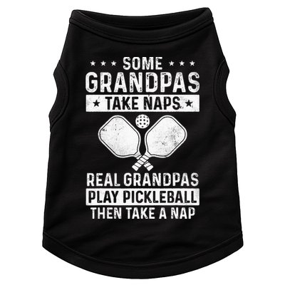 Funny Pickleball Design For Grandpa Pickleball Player Doggie Tank