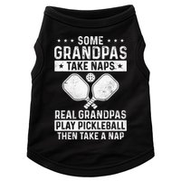 Funny Pickleball Design For Grandpa Pickleball Player Doggie Tank