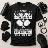 Funny Pickleball Design For Grandpa Pickleball Player Performance Shirt