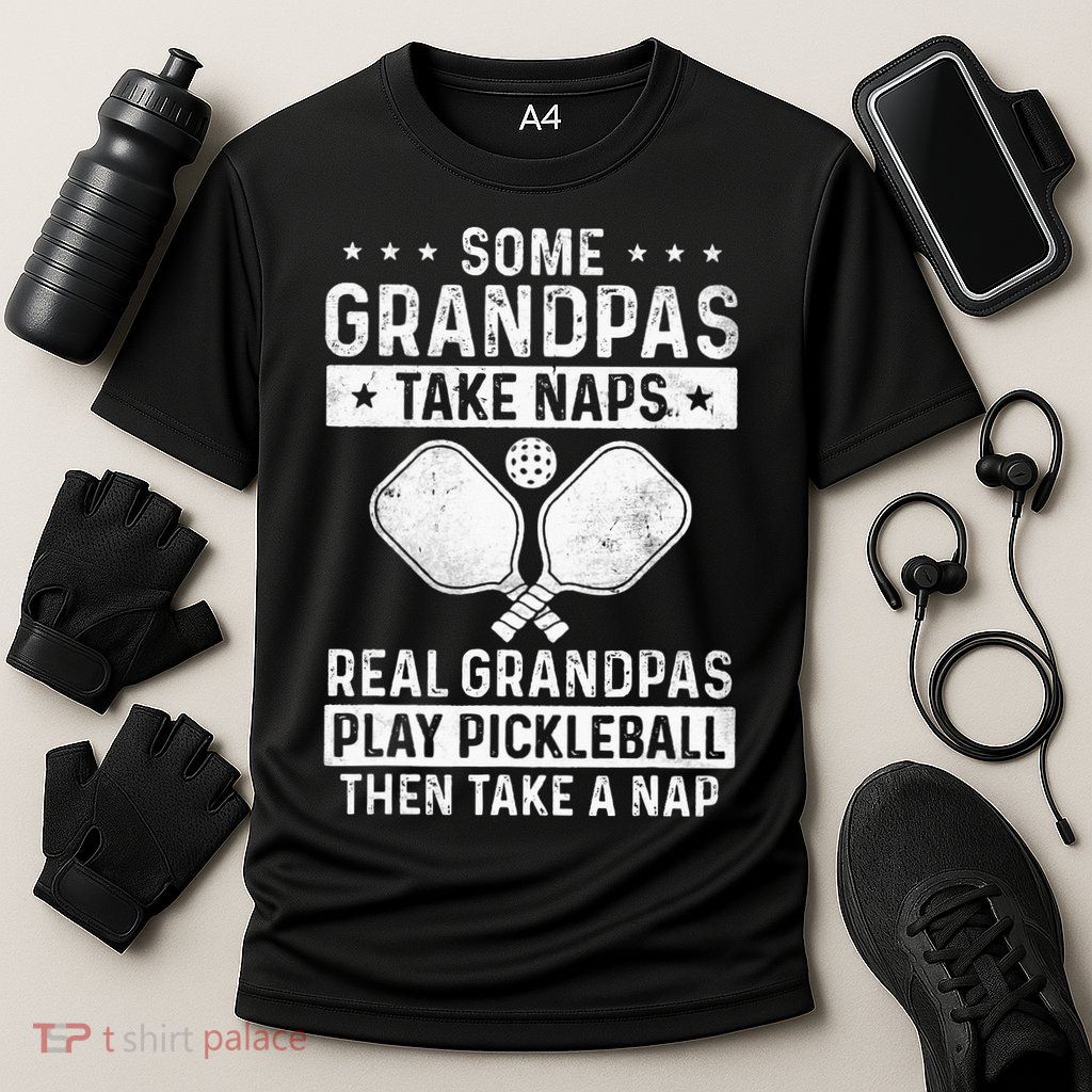 Funny Pickleball Design For Grandpa Pickleball Player Performance Shirt