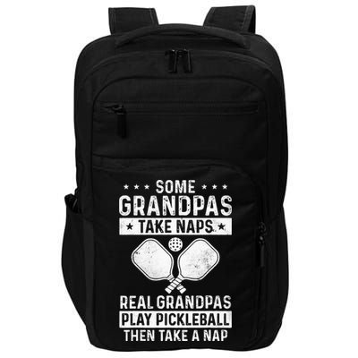 Funny Pickleball Design For Grandpa Pickleball Player Impact Tech Backpack