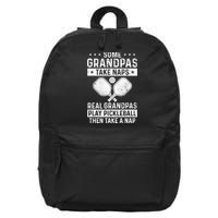 Funny Pickleball Design For Grandpa Pickleball Player 16 in Basic Backpack