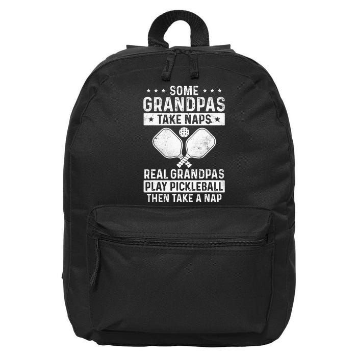 Funny Pickleball Design For Grandpa Pickleball Player 16 in Basic Backpack