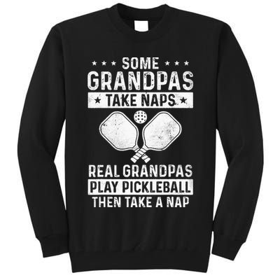 Funny Pickleball Design For Grandpa Pickleball Player Tall Sweatshirt
