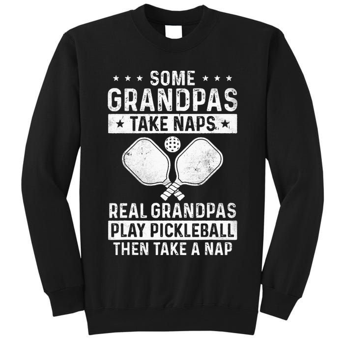 Funny Pickleball Design For Grandpa Pickleball Player Tall Sweatshirt