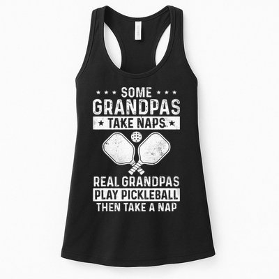Funny Pickleball Design For Grandpa Pickleball Player Womens Tank Top