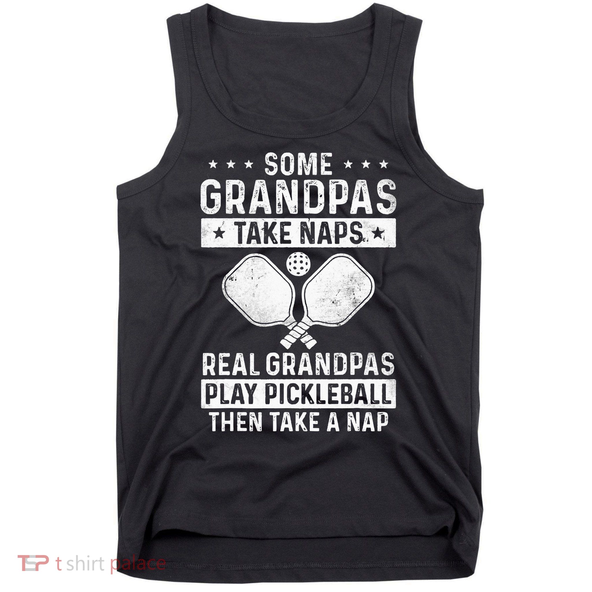 Funny Pickleball Design For Grandpa Pickleball Player Tank Top