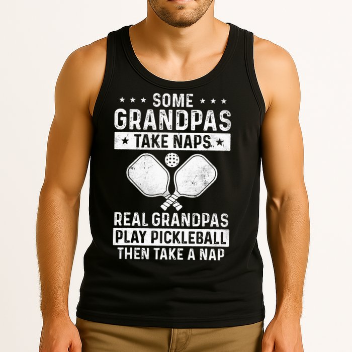 Funny Pickleball Design For Grandpa Pickleball Player Tank Top