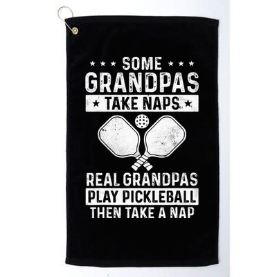 Funny Pickleball Design For Grandpa Pickleball Player Golf Towel