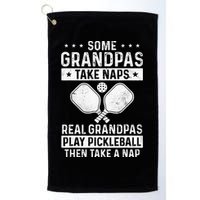 Funny Pickleball Design For Grandpa Pickleball Player Golf Towel