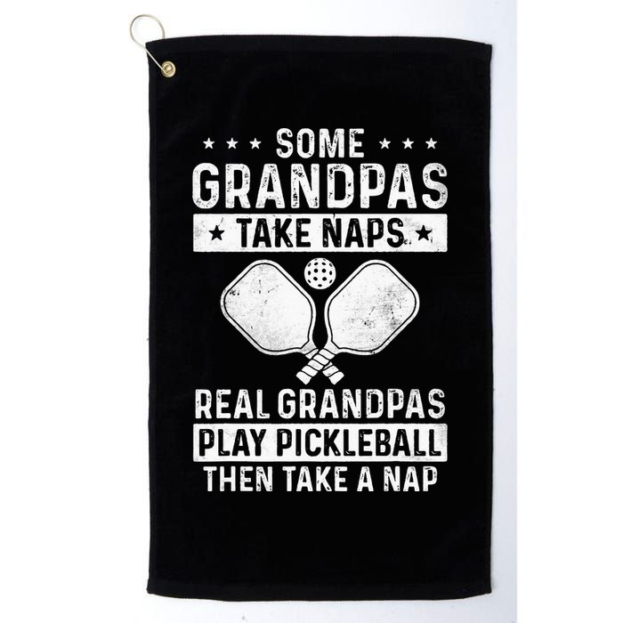 Funny Pickleball Design For Grandpa Pickleball Player Golf Towel