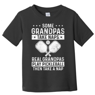 Funny Pickleball Design For Grandpa Pickleball Player Toddler T-Shirt