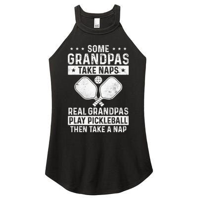 Funny Pickleball Design For Grandpa Pickleball Player Women's Perfect Tri Rocker Tank