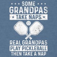 Funny Pickleball Design For Grandpa Pickleball Player Garment-Dyed Sweatshirt