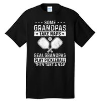 Funny Pickleball Design For Men Grandpa Pickleball Player Tall T-Shirt