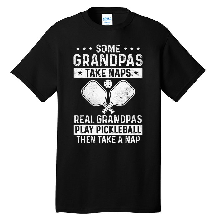 Funny Pickleball Design For Men Grandpa Pickleball Player Tall T-Shirt