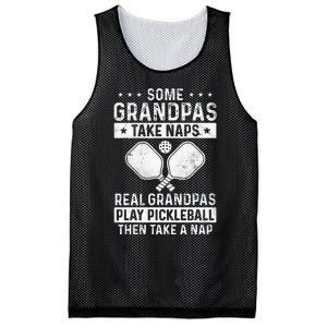 Funny Pickleball Design For Men Grandpa Pickleball Player Mesh Reversible Basketball Jersey Tank