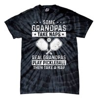 Funny Pickleball Design For Men Grandpa Pickleball Player Tie-Dye T-Shirt