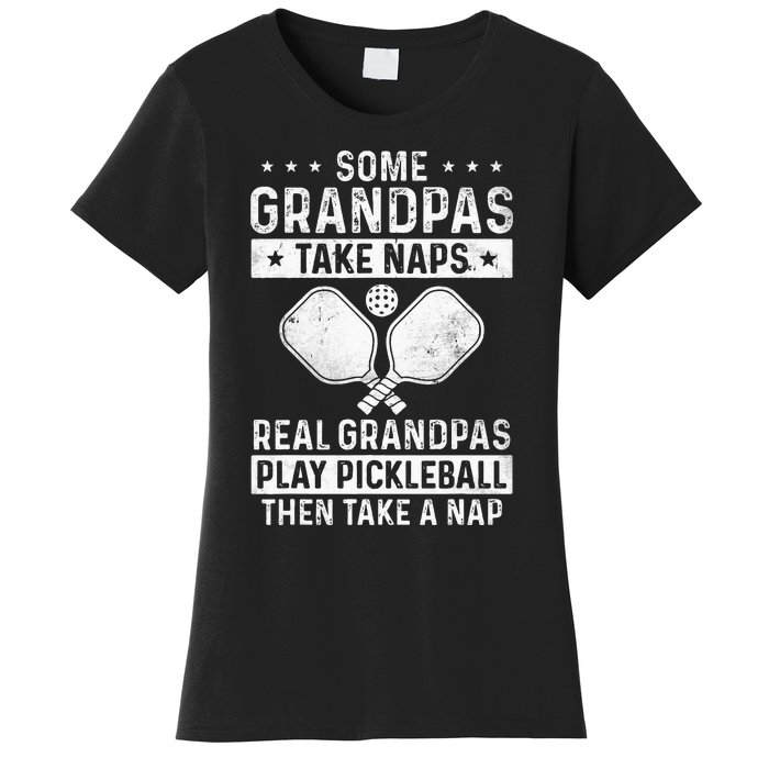 Funny Pickleball Design For Men Grandpa Pickleball Player Women's T-Shirt