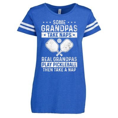 Funny Pickleball Design For Men Grandpa Pickleball Player Enza Ladies Jersey Football T-Shirt