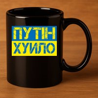 Funny Putin Dickhead Ukrainian Flag Stand With Ukraine 11oz C Handle Ceramic Mug
