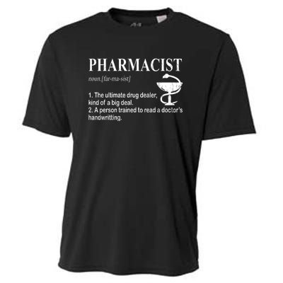 Funny Pharmacist Definition Cooling Performance Crew T-Shirt