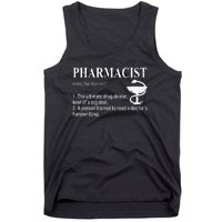 Funny Pharmacist Definition Tank Top